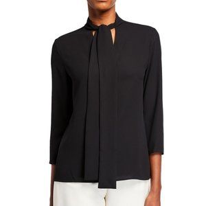 Anne Klein tie neck blouse